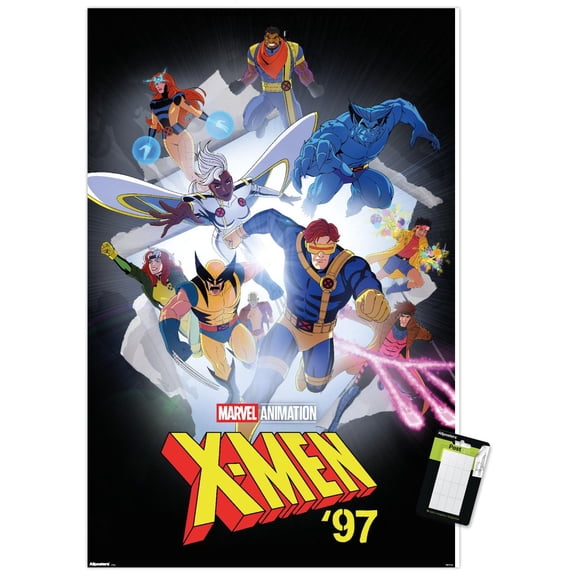Marvel Animation X-Men '97 (2024) - Paper Burst One Sheet Wall Poster, 22.375" x 34"