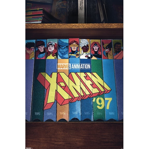 Marvel Animation X-Men '97 (2024) - VHS One Sheet Wall Poster, 14.725" x 22.375"