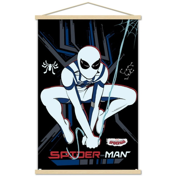 Marvel Animations' Your Friendly Neighborhood Spider-Man - Oscorp Suit Wall Poster with Magnetic Frame, 22.375" x 34"
