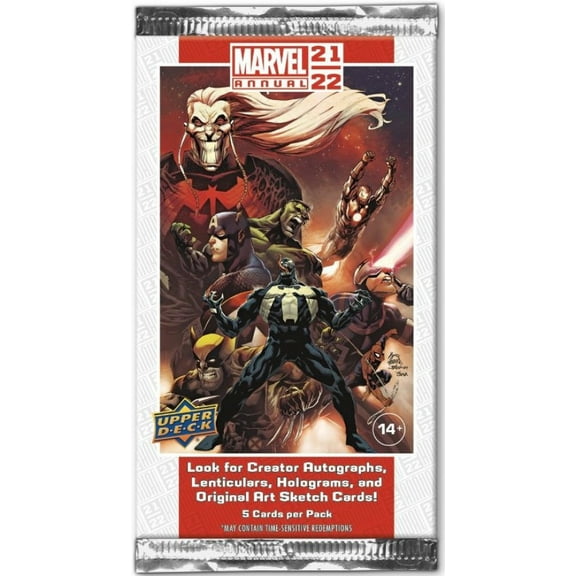 Marvel Annual 2021-22 Trading Card HOBBY Pack (5 Cards)