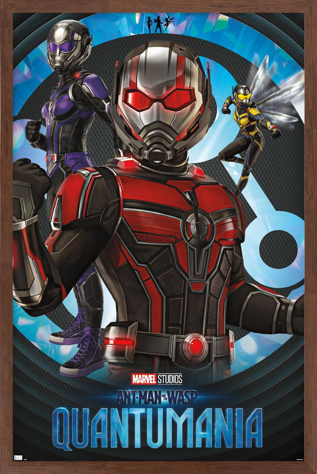 Marvel Ant-Man And The Wasp: Quantumania - High Render Trio Wall Poster, 22.375" x 34" Framed