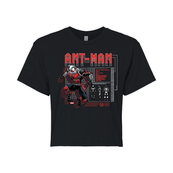Marvel - Ant Man Digital - Juniors Cropped Graphic T-Shirt
