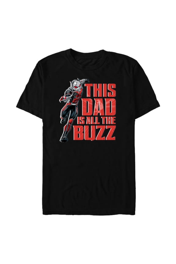 Ant-Man Super Hero This Dad is All The Buzz - Short Sleeve Blended T-Shirt for Adults - Customized-Black