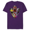 thumbnail image 1 of Marvel Ant-Man and the Wasp: Quantumania 3 Heroes Icon - Short Sleeve Blended T-Shirt for Adults - Customized-Purple, 1 of 5