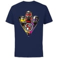 thumbnail image 1 of Marvel Ant-Man and the Wasp: Quantumania 3 Heroes Icon - Short Sleeve Cotton T-Shirt for Adults - Customized-Navy, 1 of 5