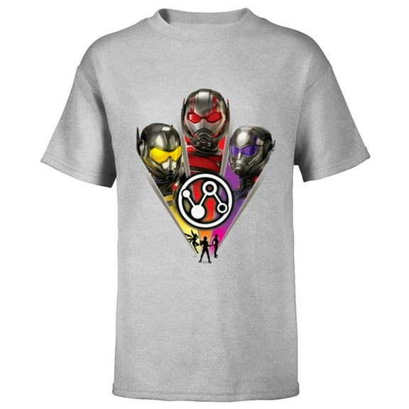Marvel Ant-Man and the Wasp: Quantumania 3 Heroes Icon - Short Sleeve T-Shirt for Kids - Customized-Athletic Heather
