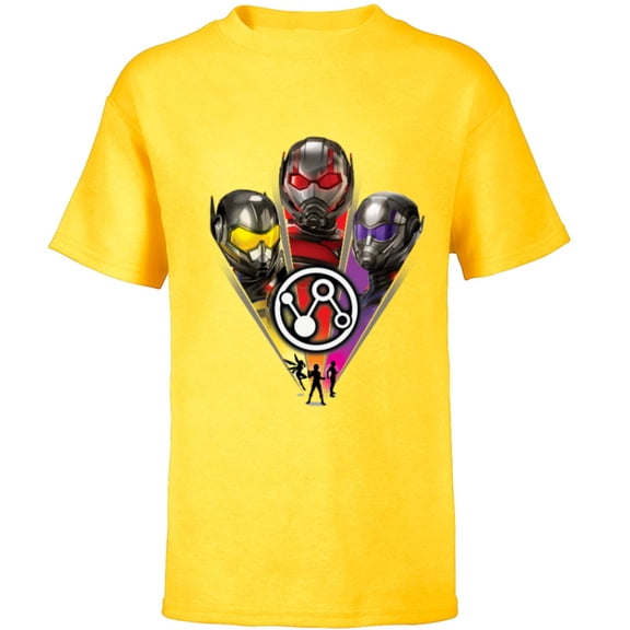 Marvel Ant-Man and the Wasp: Quantumania 3 Heroes Icon - Short Sleeve T-Shirt for Kids - Customized-Yellow