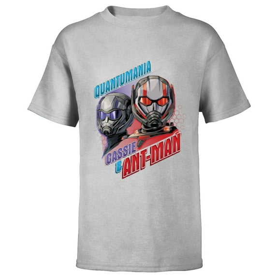 Marvel Ant-Man and the Wasp: Quantumania Cassie & Ant-Man - Short Sleeve T-Shirt for Kids - Customized-Athletic Heather