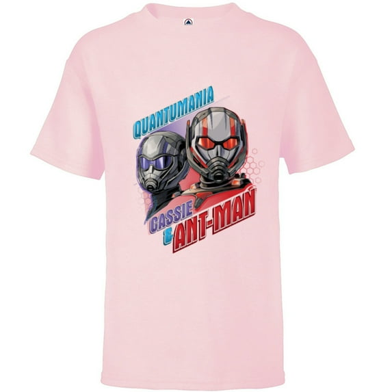Marvel Ant-Man and the Wasp: Quantumania Cassie & Ant-Man - Short Sleeve T-Shirt for Kids - Customized-Soft Pink