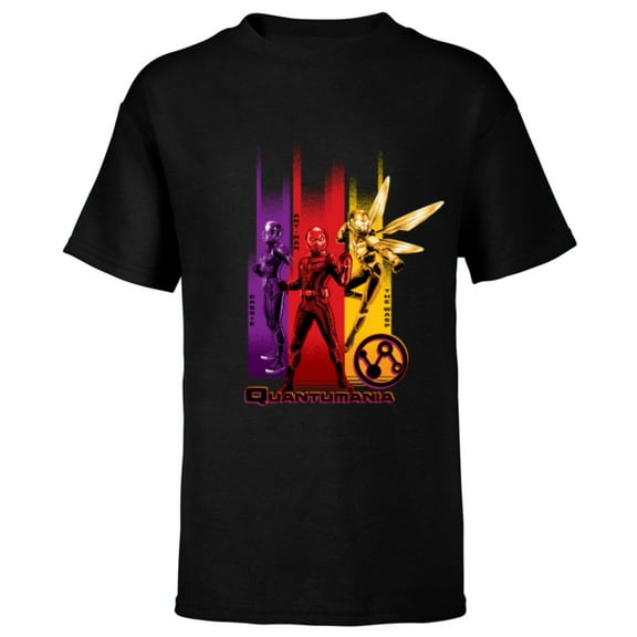 Marvel Ant-Man and the Wasp: Quantumania Cassie Ant-Man Wasp - Short Sleeve T-Shirt for Kids - Customized-Black