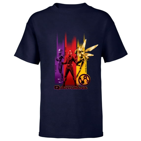 Marvel Ant-Man and the Wasp: Quantumania Cassie Ant-Man Wasp - Short Sleeve T-Shirt for Kids - Customized-Navy