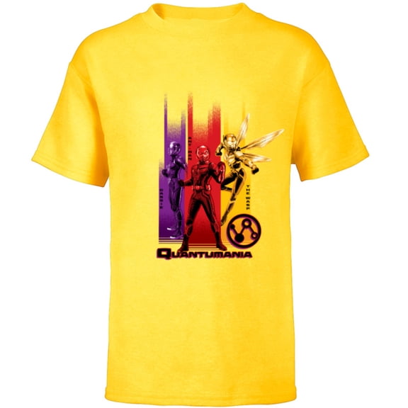 Marvel Ant-Man and the Wasp: Quantumania Cassie Ant-Man Wasp - Short Sleeve T-Shirt for Kids - Customized-Yellow