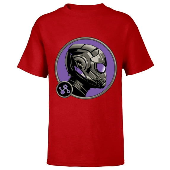 Marvel Ant-Man and the Wasp: Quantumania Cassie Helmet Side - Short Sleeve T-Shirt for Kids - Customized-Red