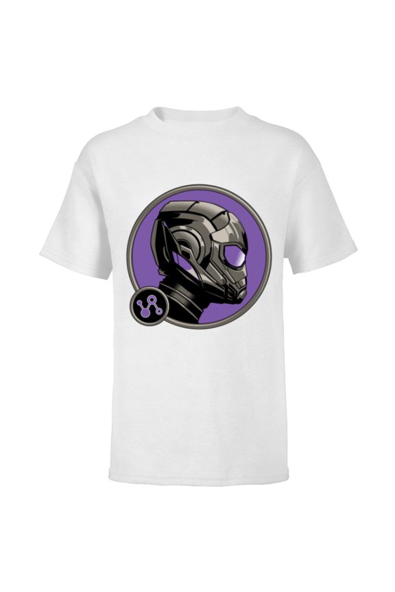 Ant-Man and the Wasp: Quantumania Cassie Helmet Side - Short Sleeve T-Shirt for Kids - Customized-White