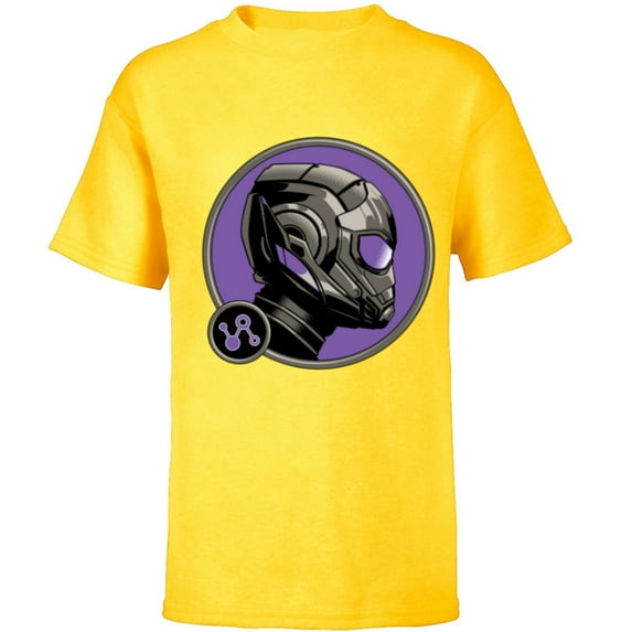 Marvel Ant-Man and the Wasp: Quantumania Cassie Helmet Side - Short Sleeve T-Shirt for Kids - Customized-Yellow