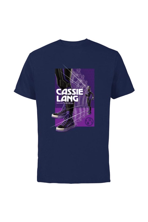 Ant-Man and the Wasp: Quantumania Cassie Lang Shift - Short Sleeve Cotton T-Shirt for Adults - Customized-Navy