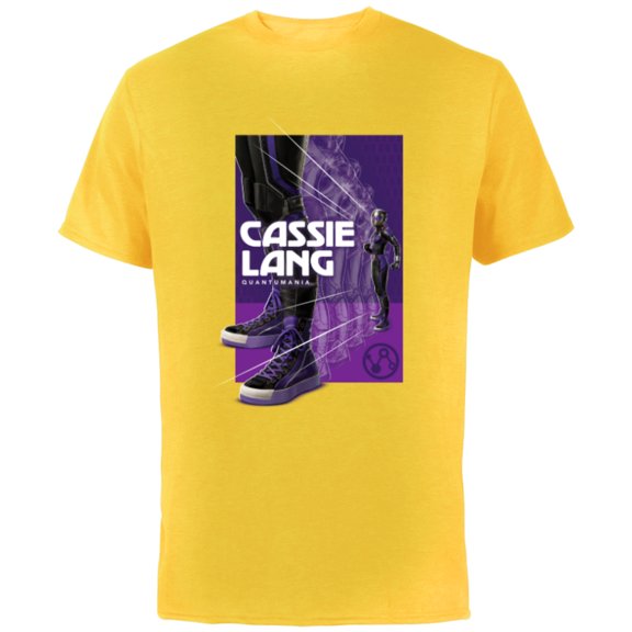 Marvel Ant-Man and the Wasp: Quantumania Cassie Lang Shift - Short Sleeve Cotton T-Shirt for Adults - Customized-Yellow