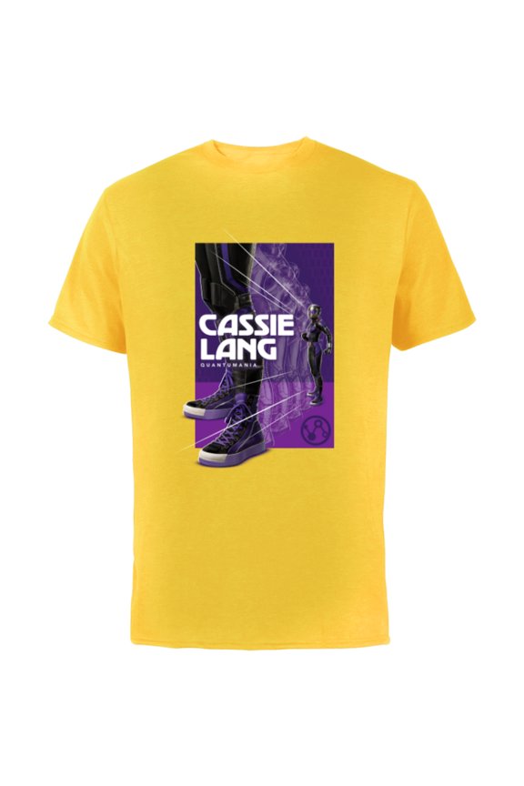 Ant-Man and the Wasp: Quantumania Cassie Lang Shift - Short Sleeve Cotton T-Shirt for Adults - Customized-Yellow