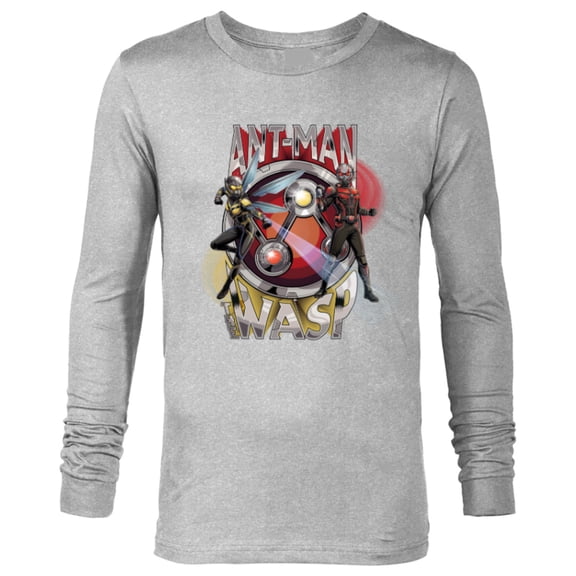 Marvel Ant-Man and the Wasp: Quantumania Hero Names & Icon - Long Sleeve T-Shirt for Men - Customized-Athletic Heather