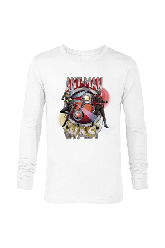 Ant-Man and the Wasp: Quantumania Hero Names & Icon - Long Sleeve T-Shirt for Men - Customized-White