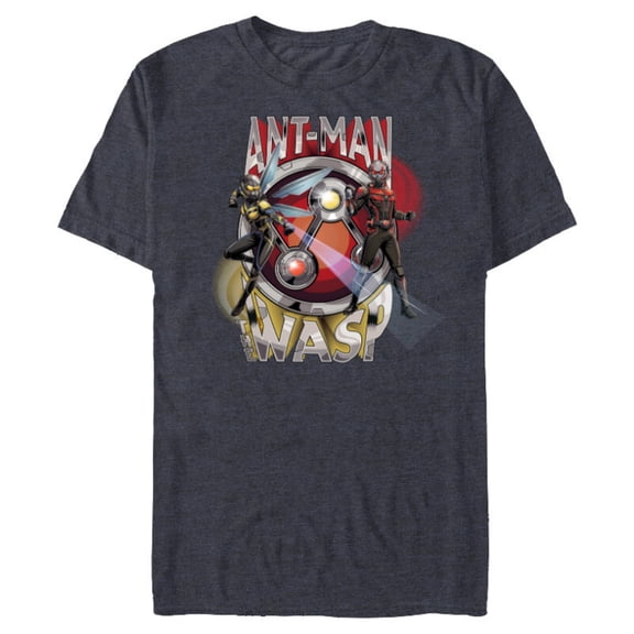 Marvel Ant-Man and the Wasp: Quantumania Hero Names & Icon - Short Sleeve Blended T-Shirt for Adults - Customized-Navy Heather
