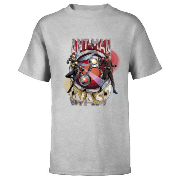 Marvel Ant-Man and the Wasp: Quantumania Hero Names & Icon - Short Sleeve T-Shirt for Kids - Customized-Athletic Heather
