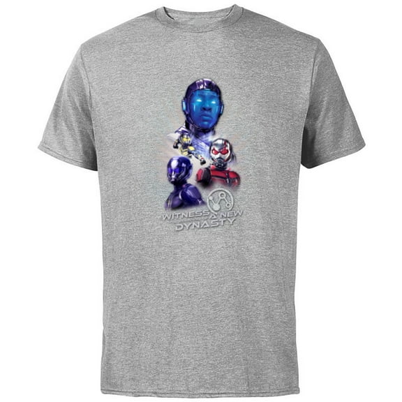 Marvel Ant-Man and the Wasp: Quantumania Kang A New Dynasty - Short Sleeve Cotton T-Shirt for Adults - Customized-Athletic Heather
