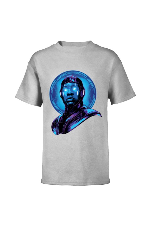 Ant-Man and the Wasp: Quantumania Kang Conquers All - Short Sleeve T-Shirt for Kids - Customized-Athletic Heather