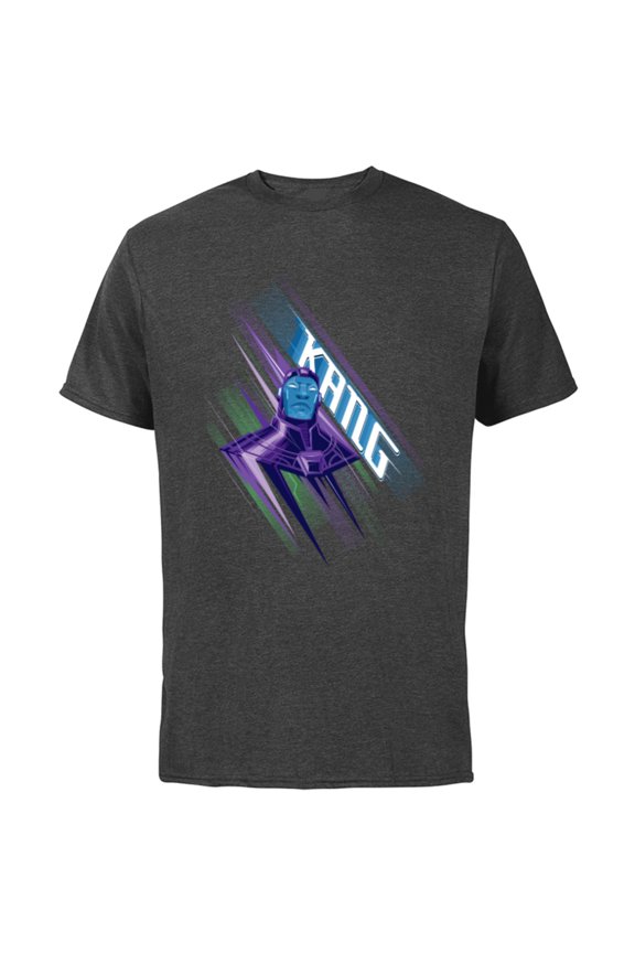 Ant-Man and the Wasp: Quantumania Kang Quantum Streak - Short Sleeve Cotton T-Shirt for Adults - Customized-Charcoal