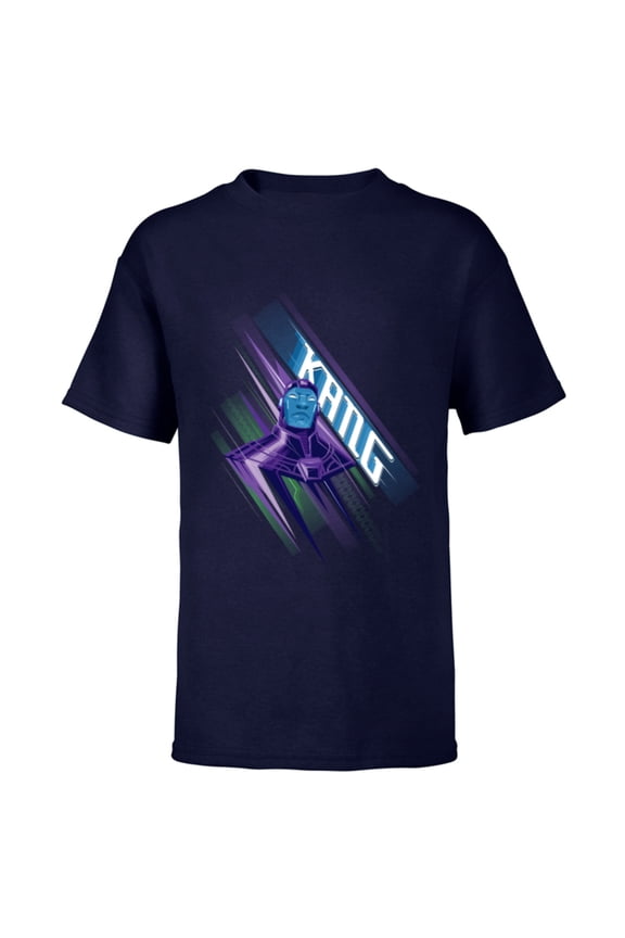 Ant-Man and the Wasp: Quantumania Kang Quantum Streak - Short Sleeve T-Shirt for Kids - Customized-Navy