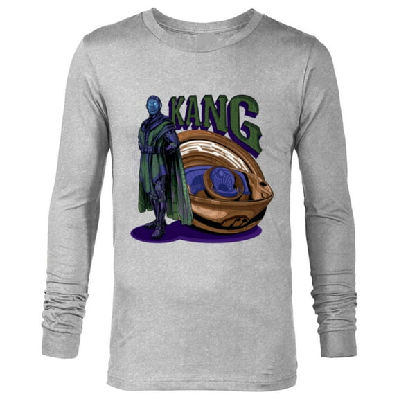 Marvel Ant-Man and the Wasp: Quantumania Kang with Time Ship - Long Sleeve T-Shirt for Men - Customized-Athletic Heather