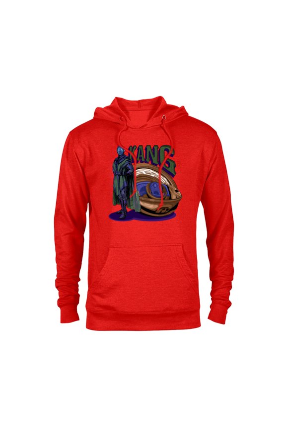 Ant-Man and the Wasp: Quantumania Kang with Time Ship - Pullover Hoodie for Adults - Customized-Red