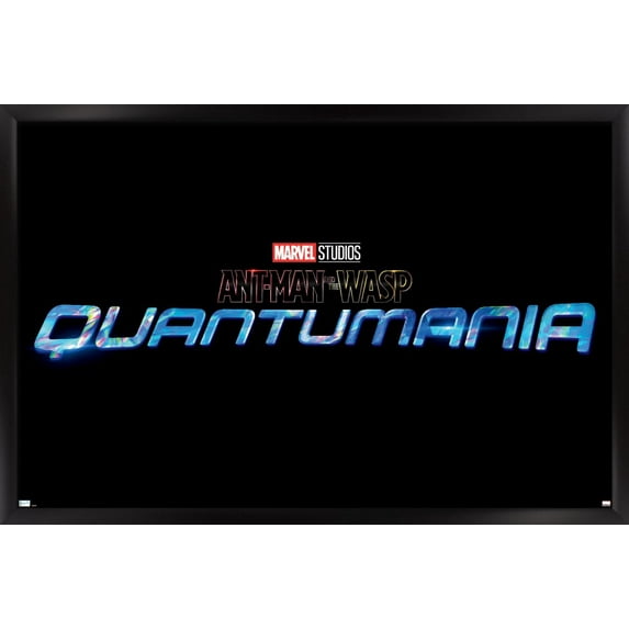 Marvel Ant-Man and the Wasp: Quantumania - Logo Wall Poster, 14.725" x 22.375", Framed