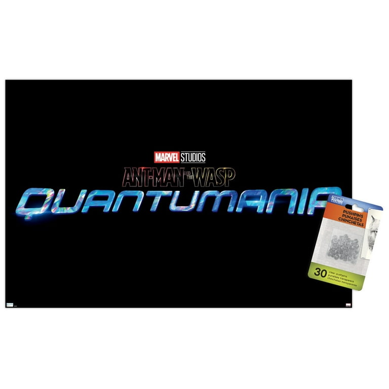 Marvel Ant-Man and the Wasp: Quantumania - Logo Wall Poster with Pushpins,  14.725 x 22.375 