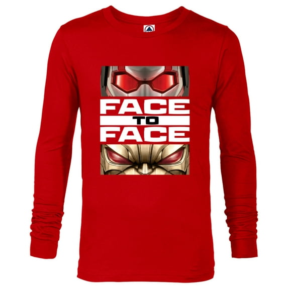 Marvel Ant-Man and the Wasp: Quantumania MODOK Face to Face - Long Sleeve T-Shirt for Men - Customized-New Red