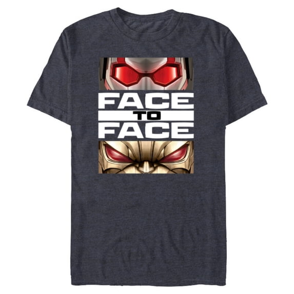 Marvel Ant-Man and the Wasp: Quantumania MODOK Face to Face - Short Sleeve Blended T-Shirt for Adults - Customized-Navy Heather