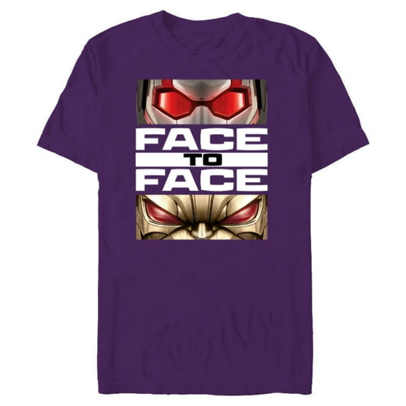 Marvel Ant-Man and the Wasp: Quantumania MODOK Face to Face - Short Sleeve Blended T-Shirt for Adults - Customized-Purple
