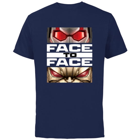 Marvel Ant-Man and the Wasp: Quantumania MODOK Face to Face - Short Sleeve Cotton T-Shirt for Adults - Customized-Navy
