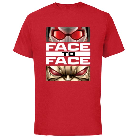 Marvel Ant-Man and the Wasp: Quantumania MODOK Face to Face - Short Sleeve Cotton T-Shirt for Adults - Customized-Red