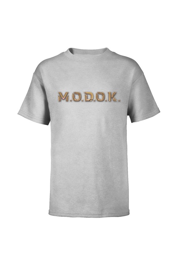 Ant-Man and the Wasp: Quantumania MODOK Name Logo - Short Sleeve T-Shirt for Kids - Customized-Athletic Heather