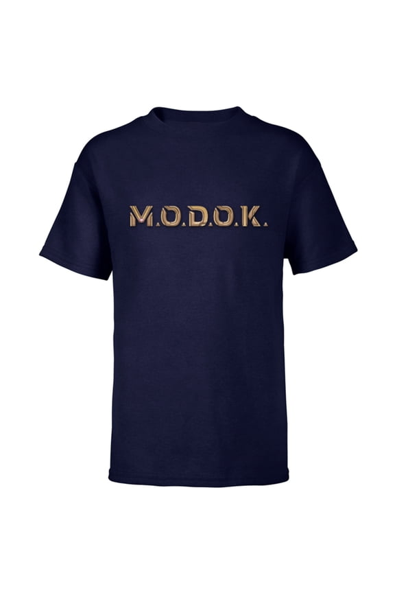 Ant-Man and the Wasp: Quantumania MODOK Name Logo - Short Sleeve T-Shirt for Kids - Customized-Navy