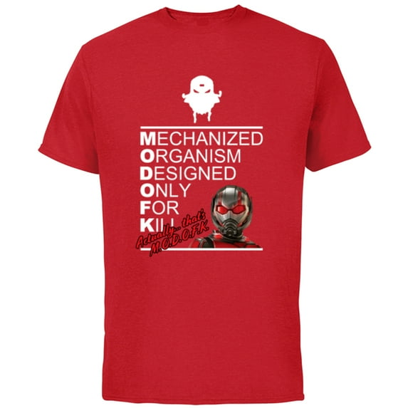 Marvel Ant-Man and the Wasp: Quantumania MODOK or MODOFK? - Short Sleeve Cotton T-Shirt for Adults - Customized-Red