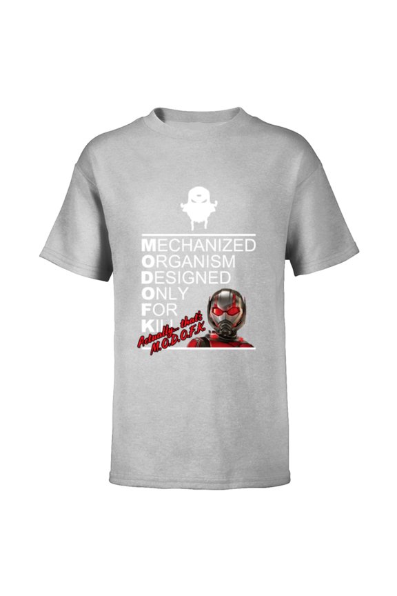 Ant-Man and the Wasp: Quantumania MODOK or MODOFK? - Short Sleeve T-Shirt for Kids - Customized-Athletic Heather