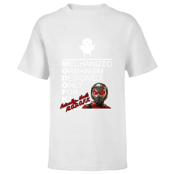 Marvel Ant-Man and the Wasp: Quantumania MODOK or MODOFK? - Short Sleeve T-Shirt for Kids - Customized-White