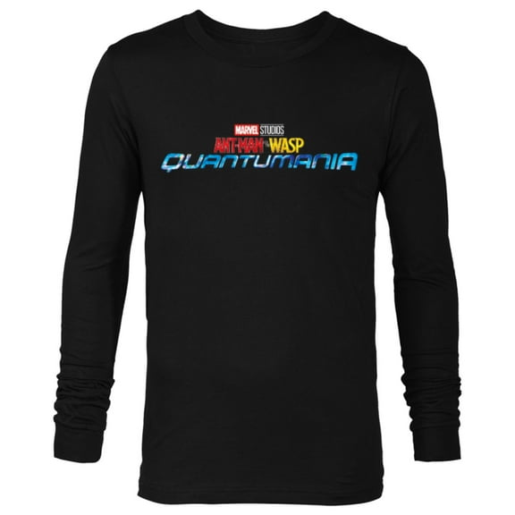 Marvel Ant-Man and the Wasp: Quantumania Movie Logo - Long Sleeve T-Shirt for Men - Customized-Black