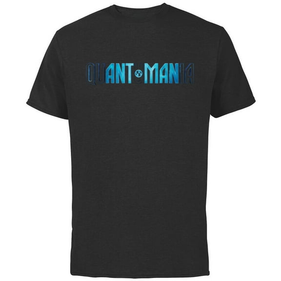 Marvel Ant-Man and the Wasp: Quantumania Movie Logo Reveal - Short Sleeve Cotton T-Shirt for Adults - Customized-Black
