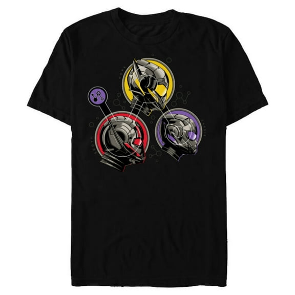 Marvel Ant-Man and the Wasp: Quantumania Scott Hope Cassie - Short Sleeve Blended T-Shirt for Adults - Customized-Black