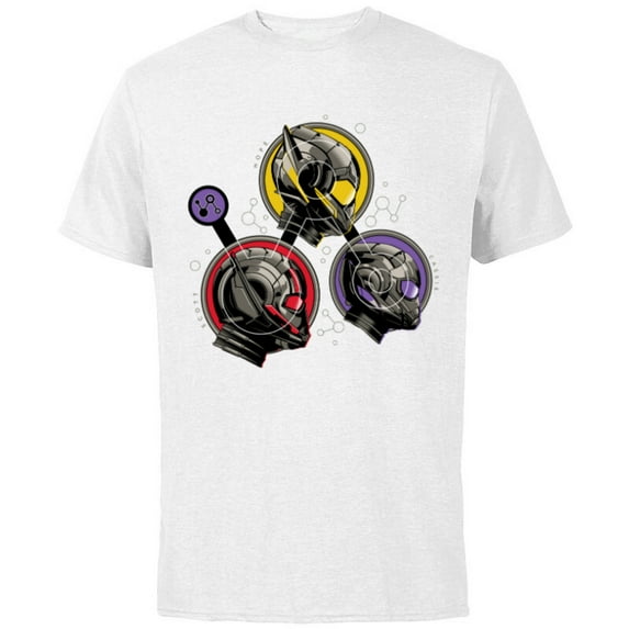 Marvel Ant-Man and the Wasp: Quantumania Scott Hope Cassie - Short Sleeve Cotton T-Shirt for Adults - Customized-White