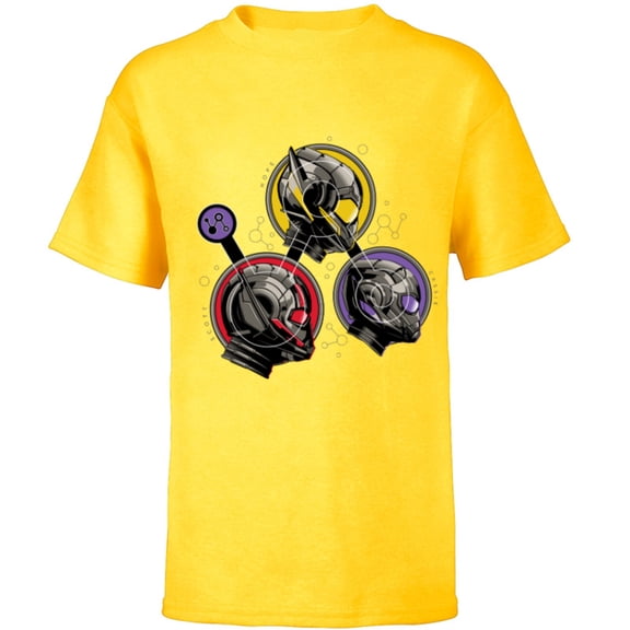 Marvel Ant-Man and the Wasp: Quantumania Scott Hope Cassie - Short Sleeve T-Shirt for Kids - Customized-Yellow