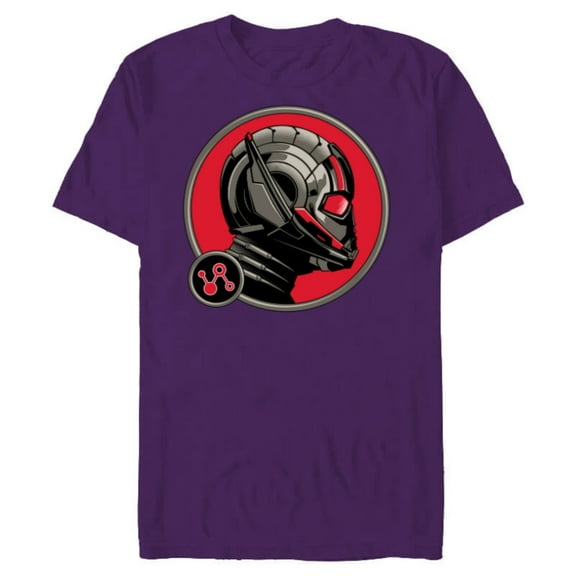 Marvel Ant-Man and the Wasp: Quantumania Scott Lang Helmet - Short Sleeve Blended T-Shirt for Adults - Customized-Purple